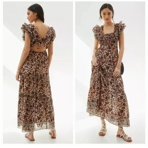Love The Label Mirabelle Ruffled Maxi Size Large